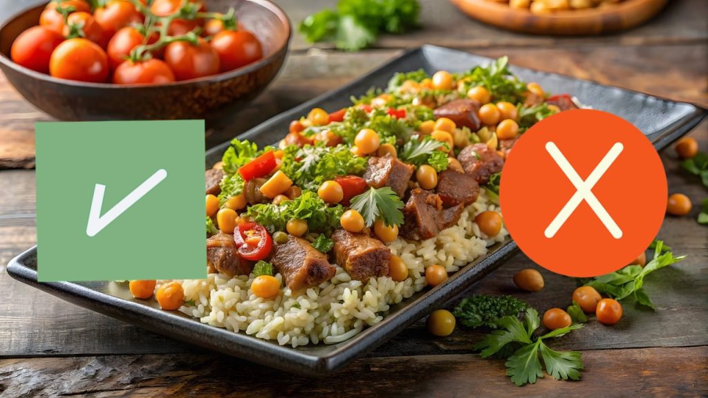 Exemple de bonne et mauvaise combinaison alimentaire pour faciliter la digestion